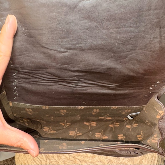 American West Cowhide Leather Shoulder Bag Western Boho Rhinestone Studded Purse - Picture 8 of 11